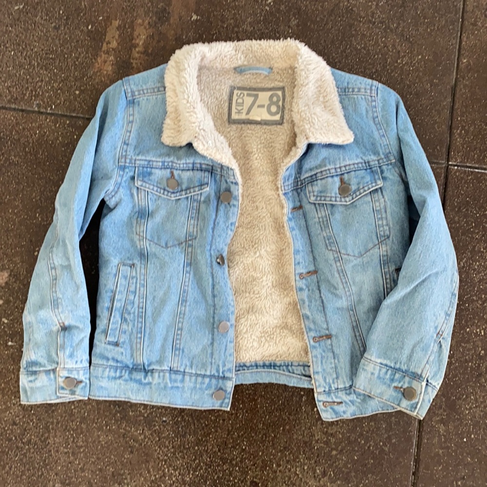 Cotton On Denim Shearling Jacket